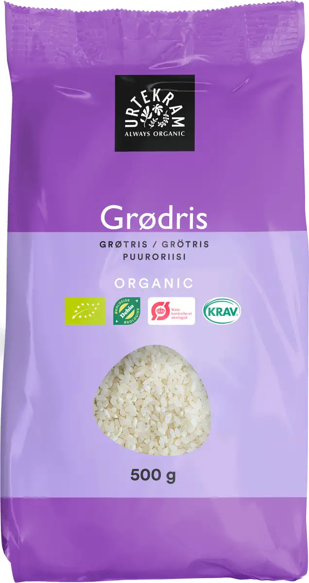 Urtekram Grødris Hvide Ø - 500 g.