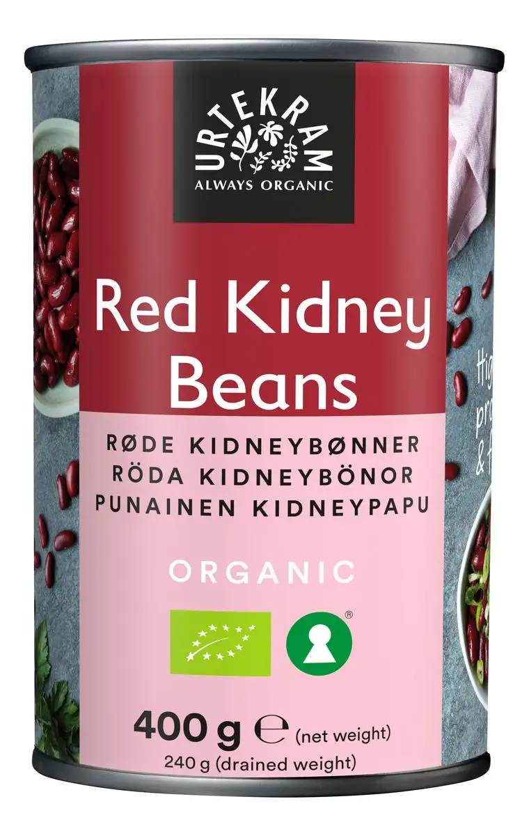 Urtekram Kidneybønner røde i dåse Ø - 400 g