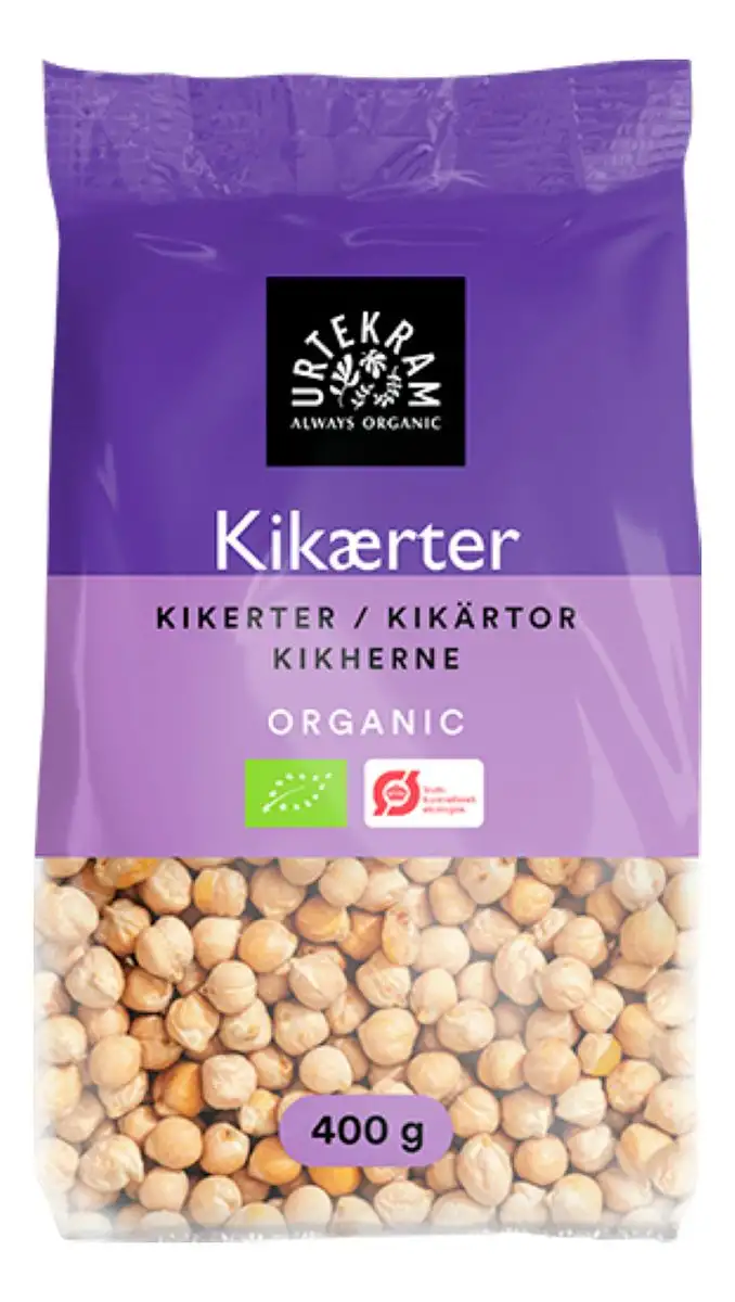 Urtekram Kikærter Ø - 400 g.