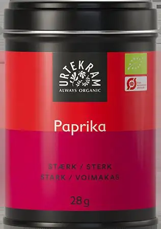Urtekram Paprika stærk Ø - 28 g