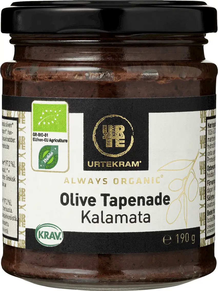 Urtekram Tapenade Olive kalamata Ø - 190 g