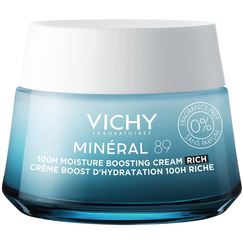Vichy Minéral 89 100H Moisture Boosting Cream Rich Fragrance-Free 50 ml
