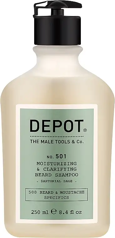 Rensende og fugtgivende skægshampoo "Forfinede Salvie" 61145844