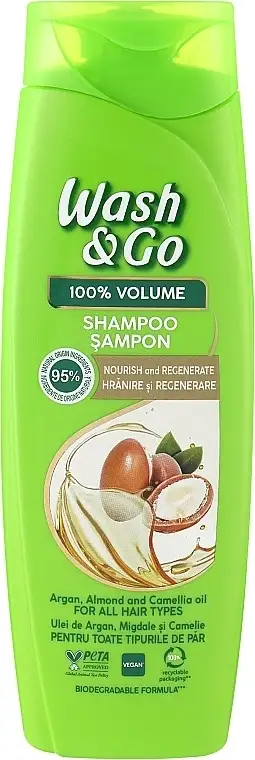 Arganolie, mandel og kamille shampoo til alle hårtyper 31596642