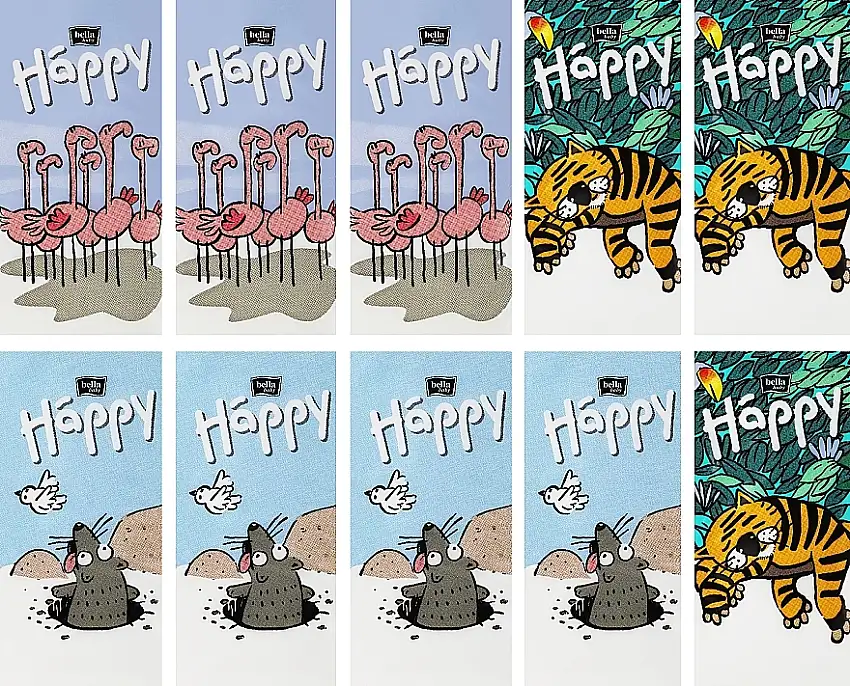 Kosmetiske servietter sæt, 10x9pcs 47342520