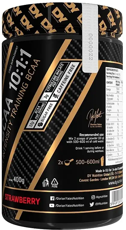 BCAA 10:1:1, jordbær aromatiseret 29316388