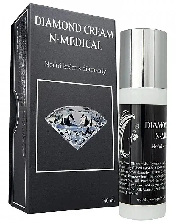 Natcreme til ansigtet med diamantstøv 38345871