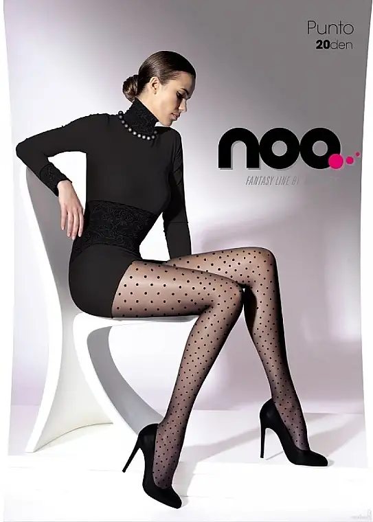 Dame strømpebukser Punto 20 Den, sort 81832806