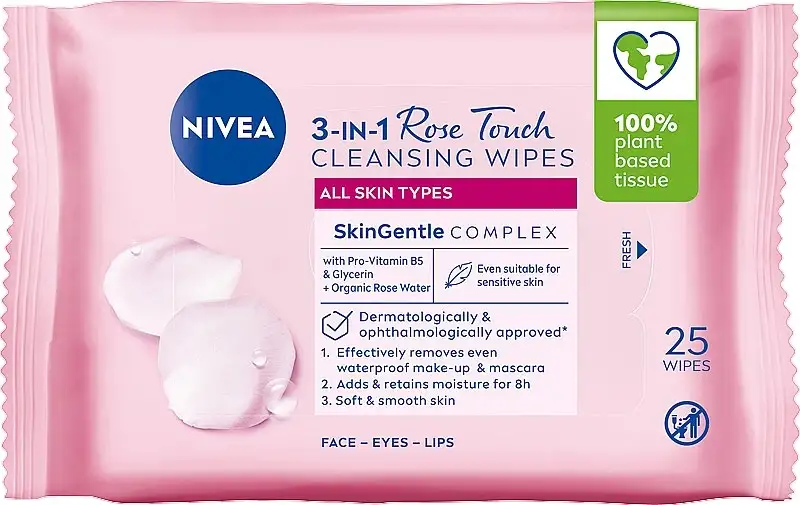 Makeupfjerner-servietter med rosenvand 15707316