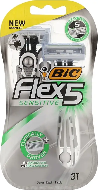 Herreshaver "Flex 5", 3 stk. 68831000