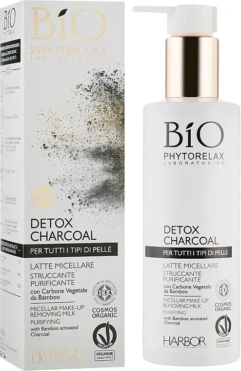 Phytorelax Laboratories Bio Phytorelax Detox Charcoal Micellar Make-Up Removing Milk 29422381